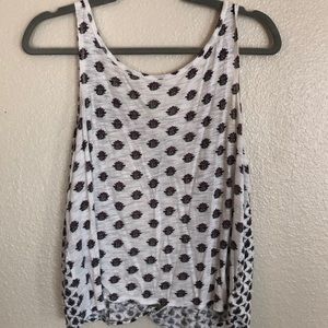 Open back tank top